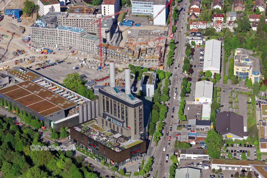KARE im Kraftwerk Möbelhaus im ehemaligen Heizkraftwerk und Großbaustelle Quartier Am Südpark und Südwink an der Drygalski-Allee in München Obersendling im Bundesland Bayern. www.kare.de www.suedwink.de MUC_KARE_Suedpark_0606.jpg